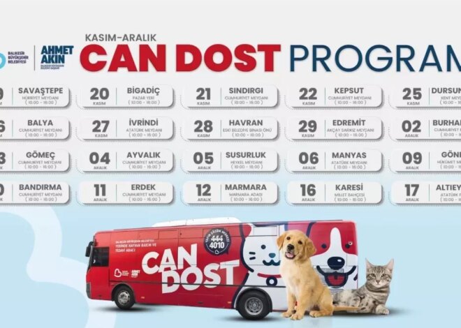 Balıkesir’de Sokak Hayvanlarına ‘Can Dost’ Desteği